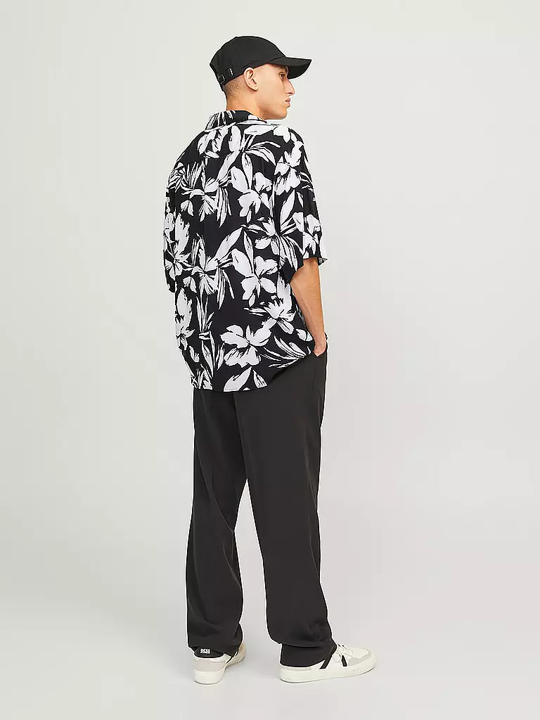 JACK & JONES Hemd Regular Fit JJEJEFF schwarz