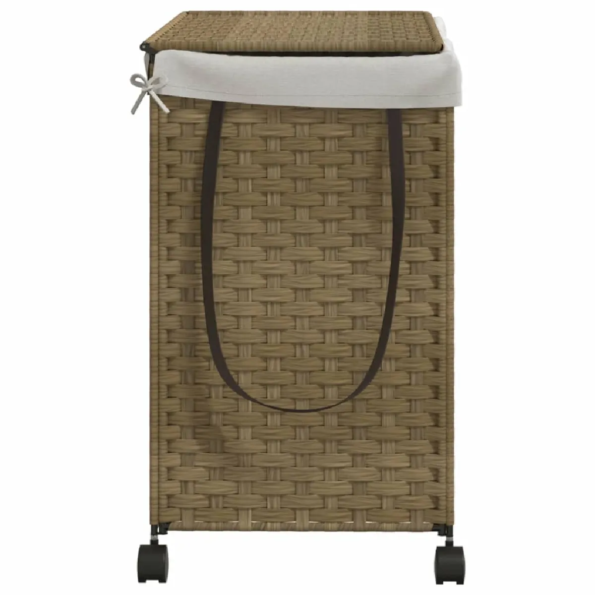 VidaXL Panier à linge avec roulettes - Résine