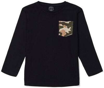 Luca & Lola Piero Langermet T-Skjorte, Black