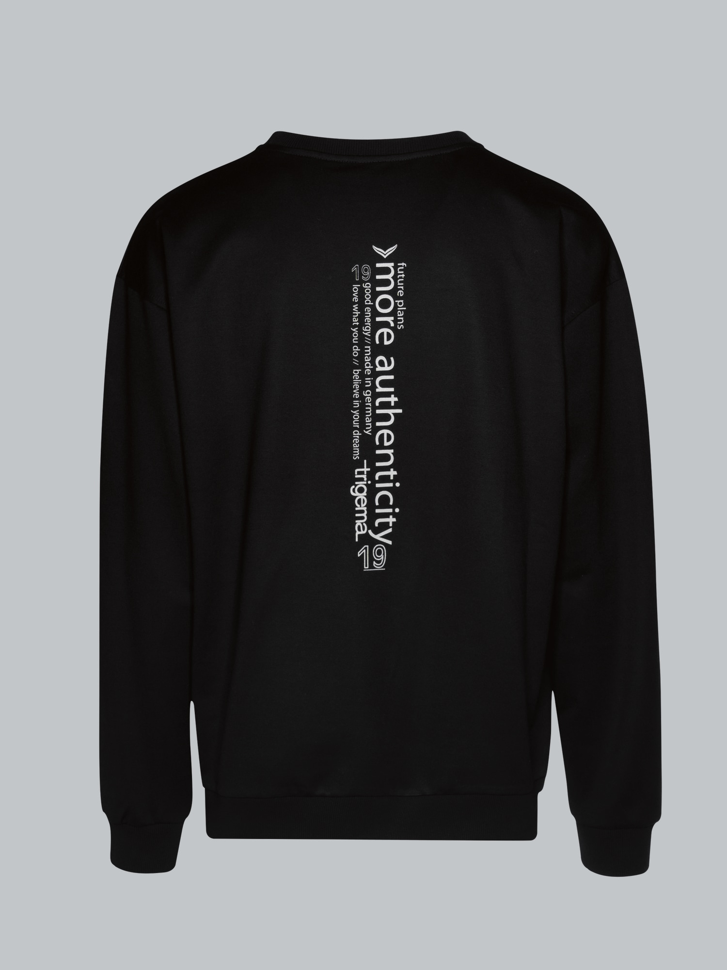 Sweatshirt mit modischen Prints Schwarz