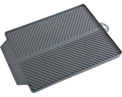 Linea afdruipmat 40 x 30 x 3 cm grijs