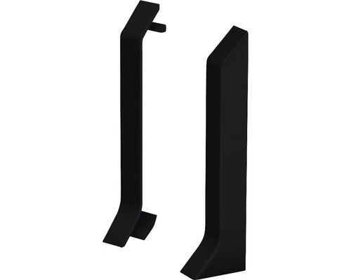 Eindstukken voor hardschuimplint, zwart, 60 mm