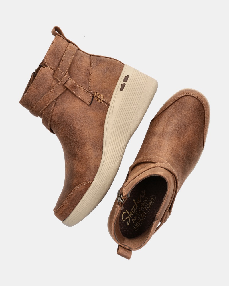 Skechers Pier-Lite Enkellaarsjes  - bruin