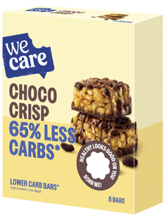 WeCare Low Carb Choco Crisp Bars 150GR