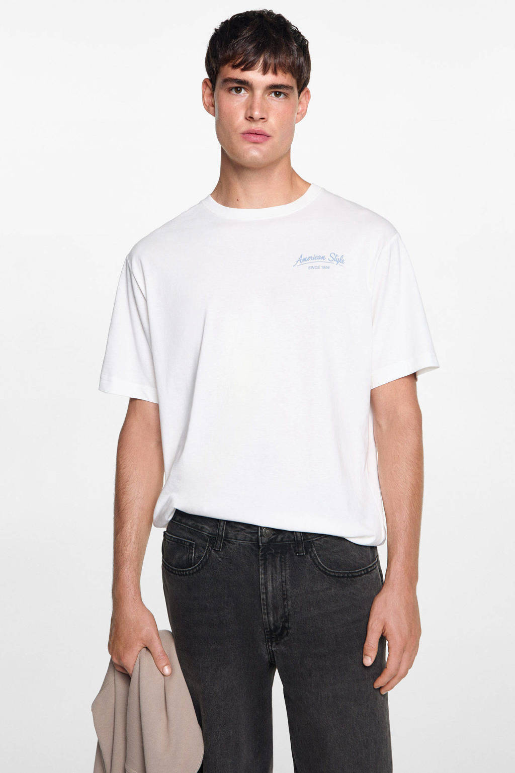 MANGO TEEN regular fit jeans grey denim