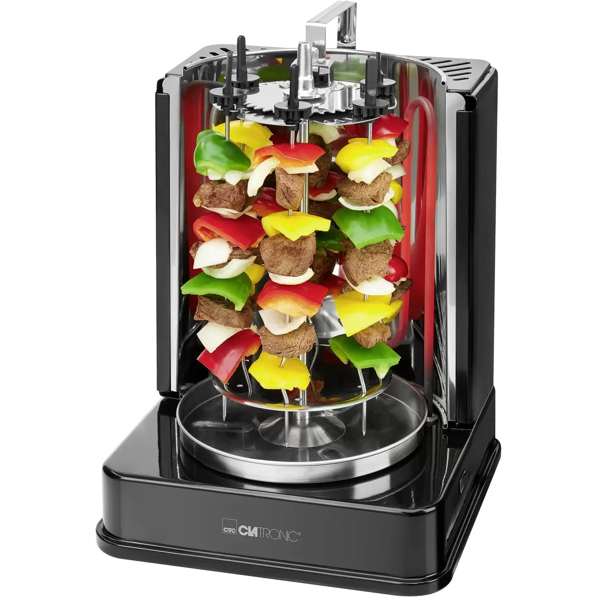 Döner-Vertikal-Multigrill Clatronic DVG 3686 Schwarz