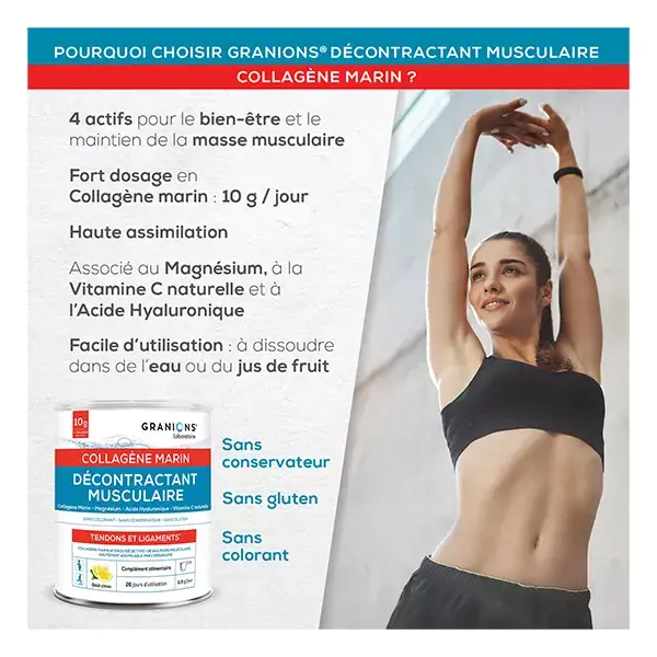 Granions Colágeno Marinho Relaxante Muscular 300g
