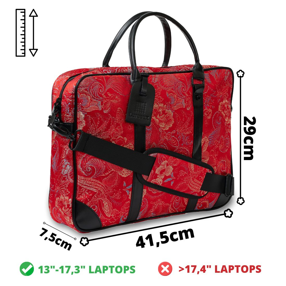 Red Shadow Laptop bag