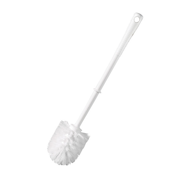 Brosse WC 1er prix en polypropylène blanc