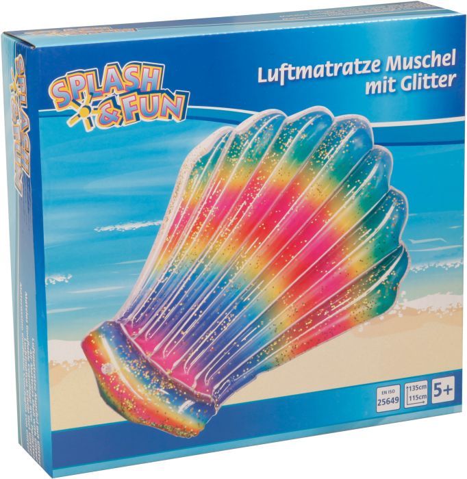 Luftmatratze MUSCHEL (135x115cm) in bunt