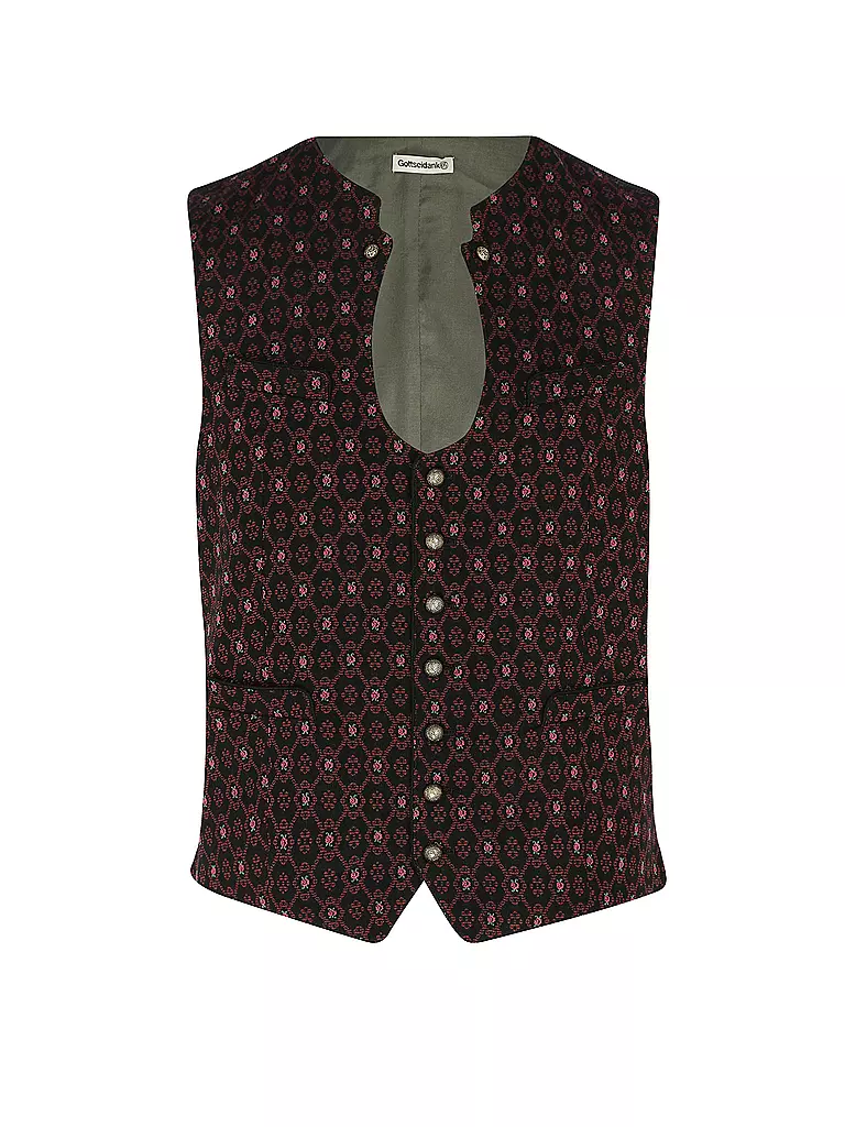 GOTTSEIDANK Trachtengilet IGNAZ dunkelrot