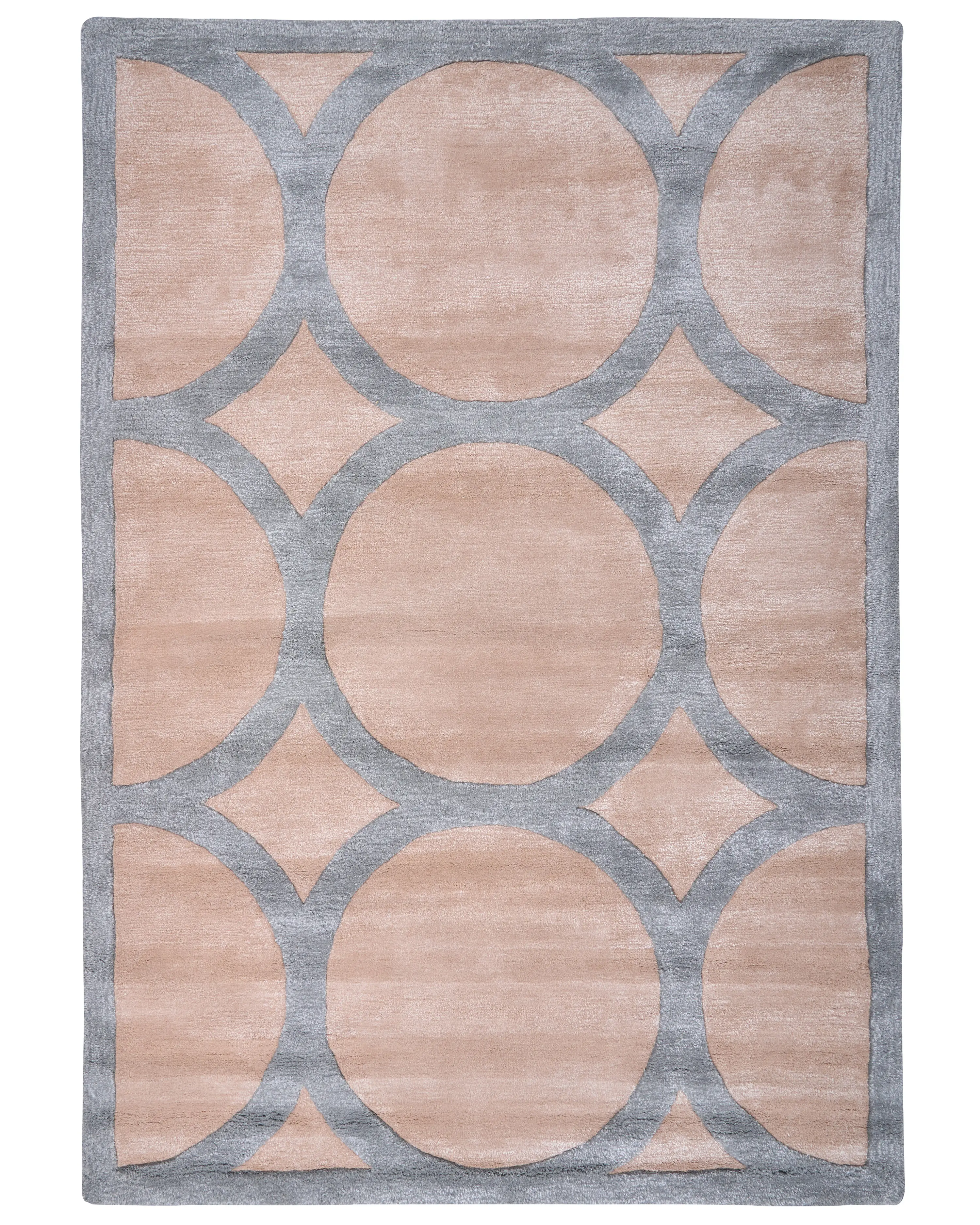 Vloerkleed MALAN Lichtbruin 160 x 230 cm Viscose