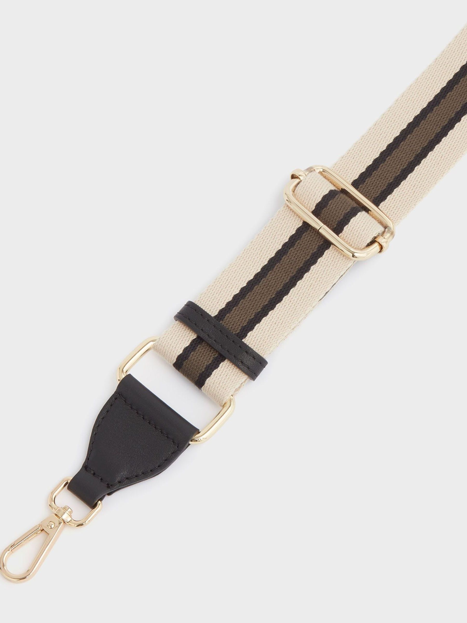 Zwart - OSPREY LONDON - Grote omvormbare Milano crossbodytas van Italiaans leer