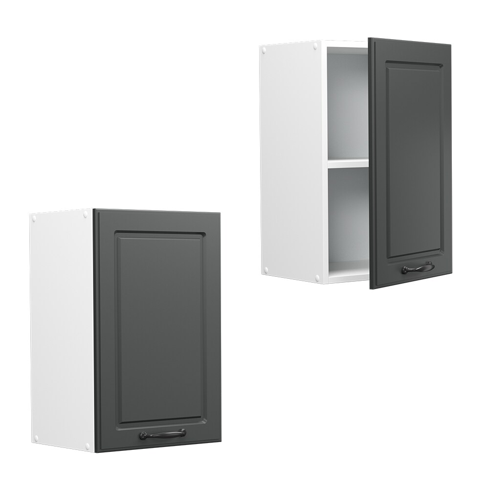 Vicco Hängeschrank Küchenschrank Küchenzeile Landhaus R-Line 40 cm Weiß-Anthrazit