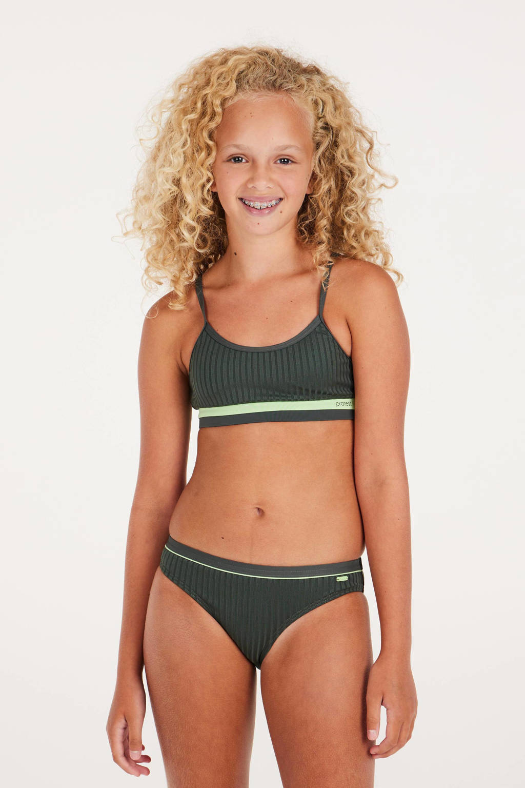 crop bikini PRTROSY JR kakigroen