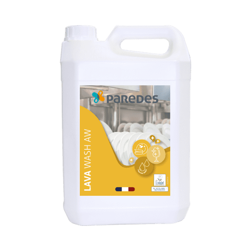 Nettoyant vaisselle machine toutes eaux Ecolabel Paredes Lava Wash AW bidon de 5L