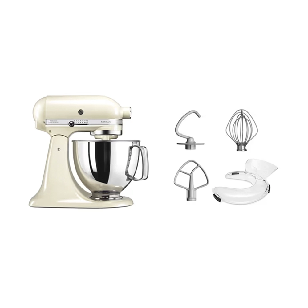 KitchenAid KSM135 Artisan Glace Spar-Set Küchenmaschine creme