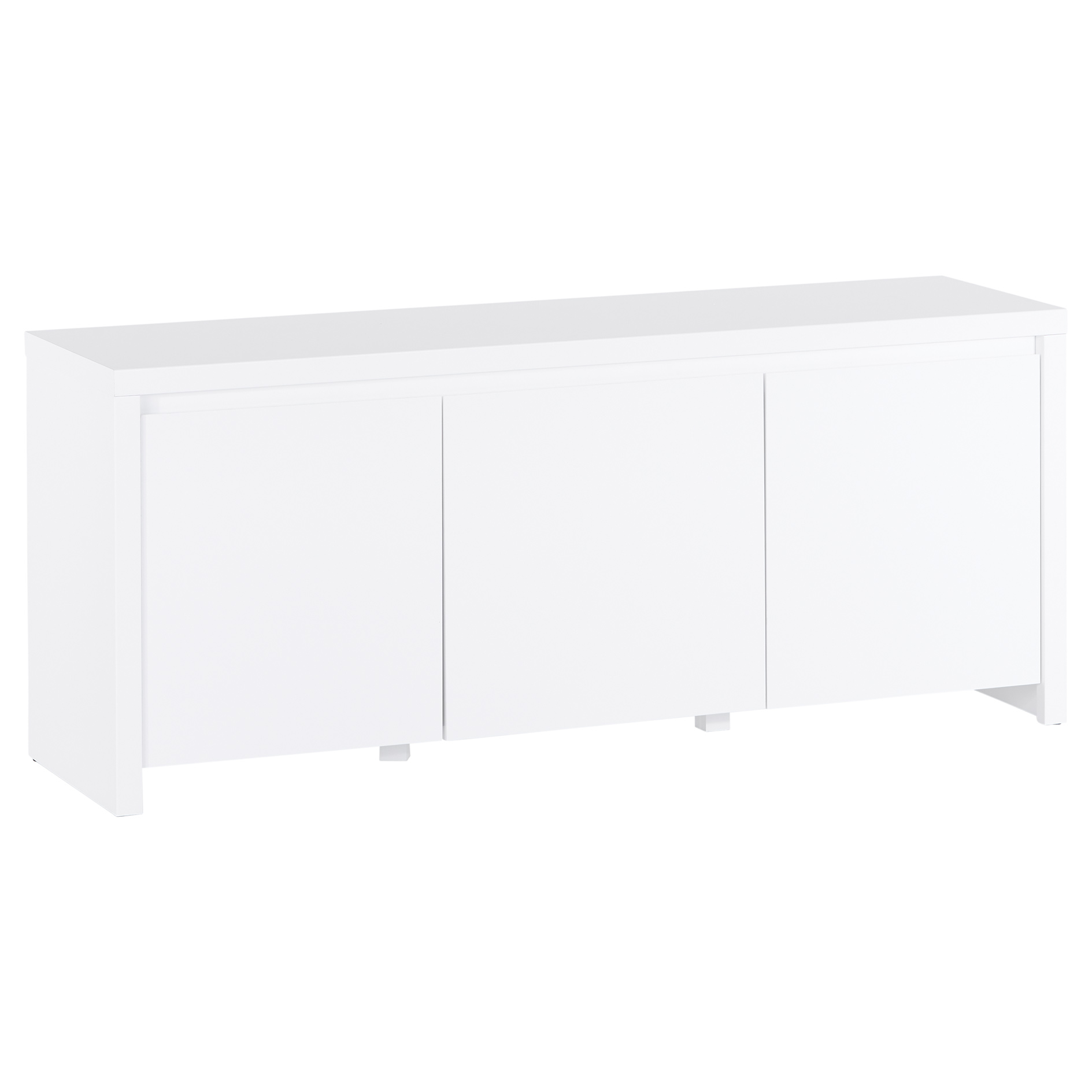 Lowboard - weiß - 3 Türen - 143 cm