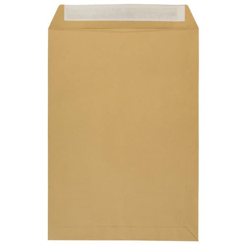 Idena Versandtaschen ohne Fenster haftklebend 90g/m² braun DIN B4 10 Stück
