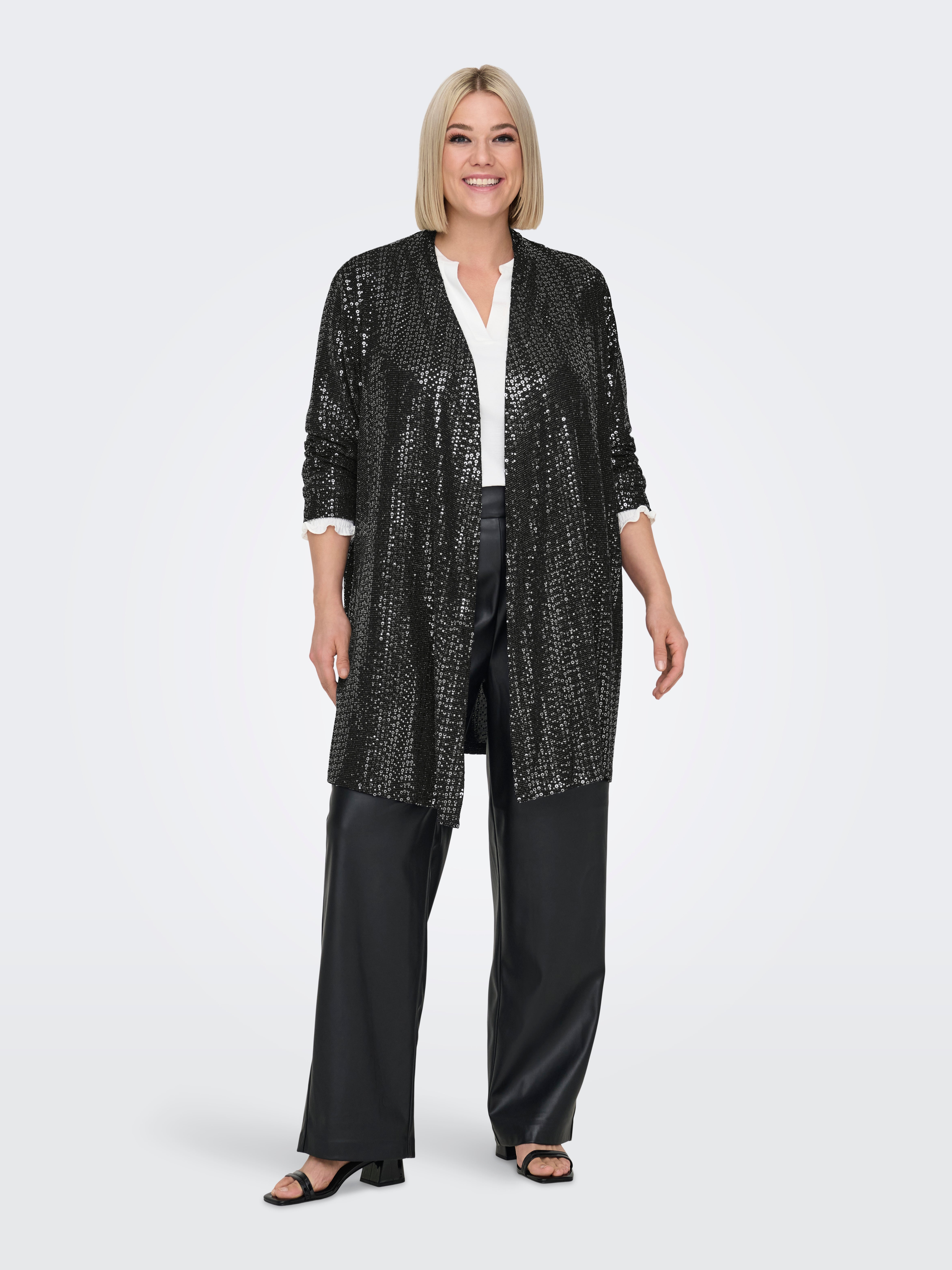 CARLOLINA Strickjacke Black