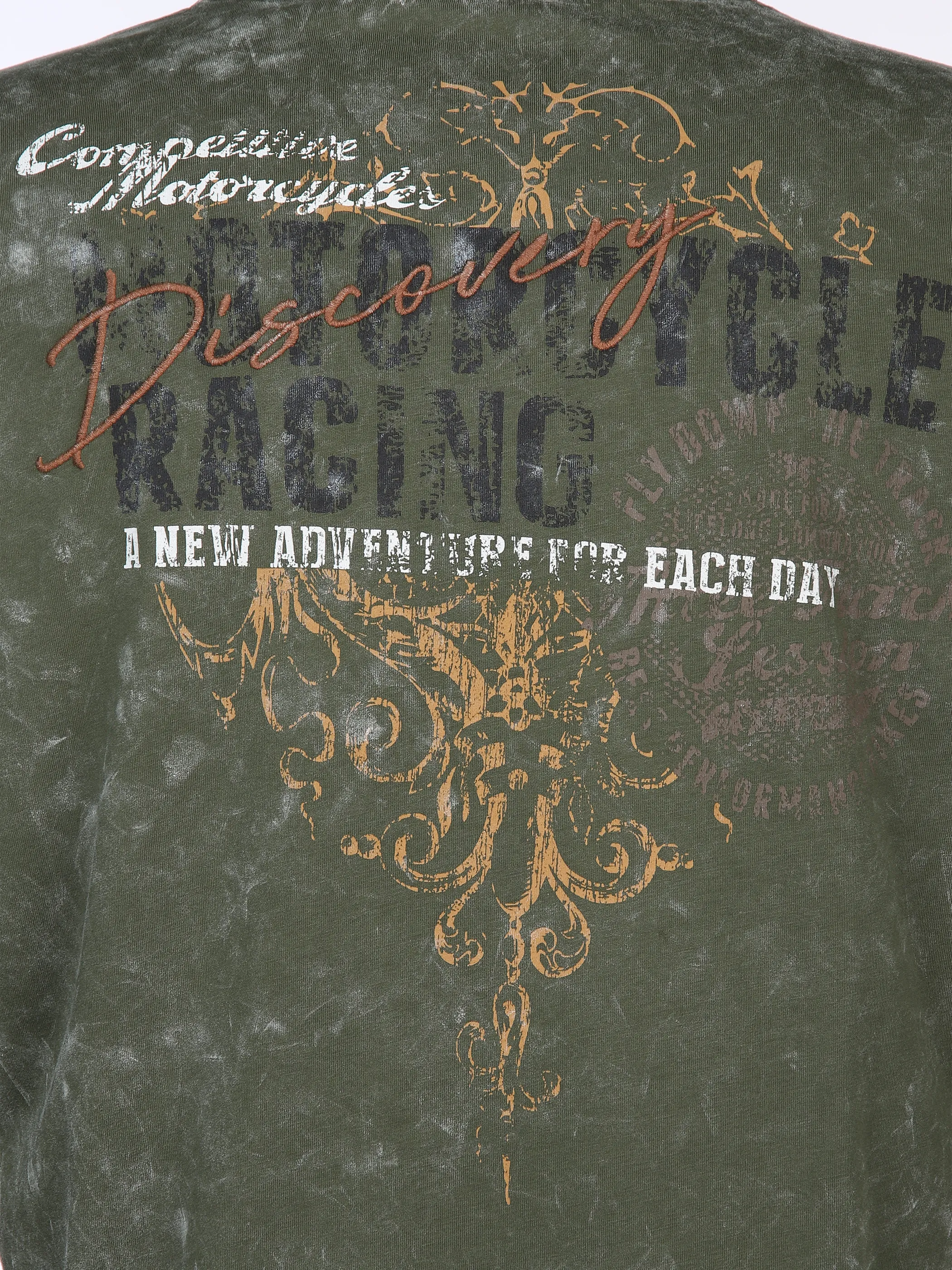 Herren Henley Shirt mit Print