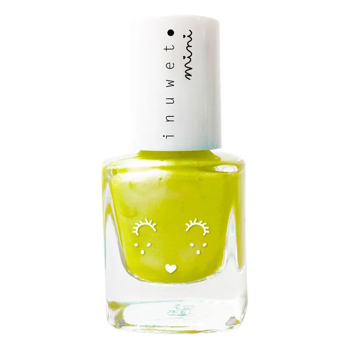 Inuwet Vernis enfant à l'eau parfumé Ananas - 5ml | Jaune fluo