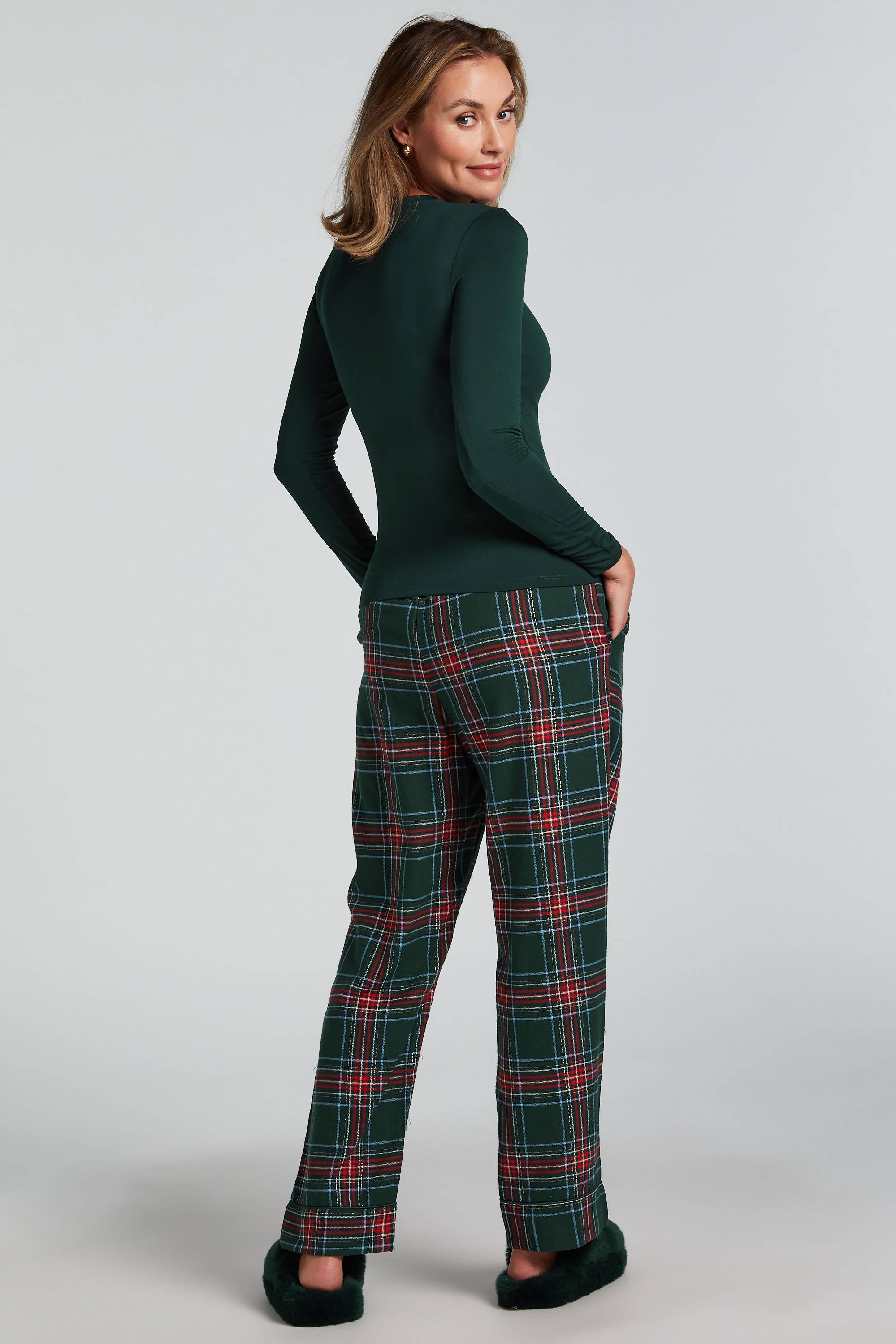 Hunkemöller pyjamatop groen