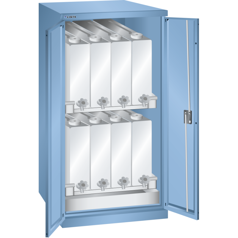 Armoire à 2 portes battantes pleines pour liquides H 145 x L 71,7 x P 75,3 cm Key Lock