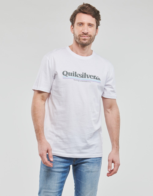 Quiksilver - BETWEEN THE LINES SS - Blanc / Bleu