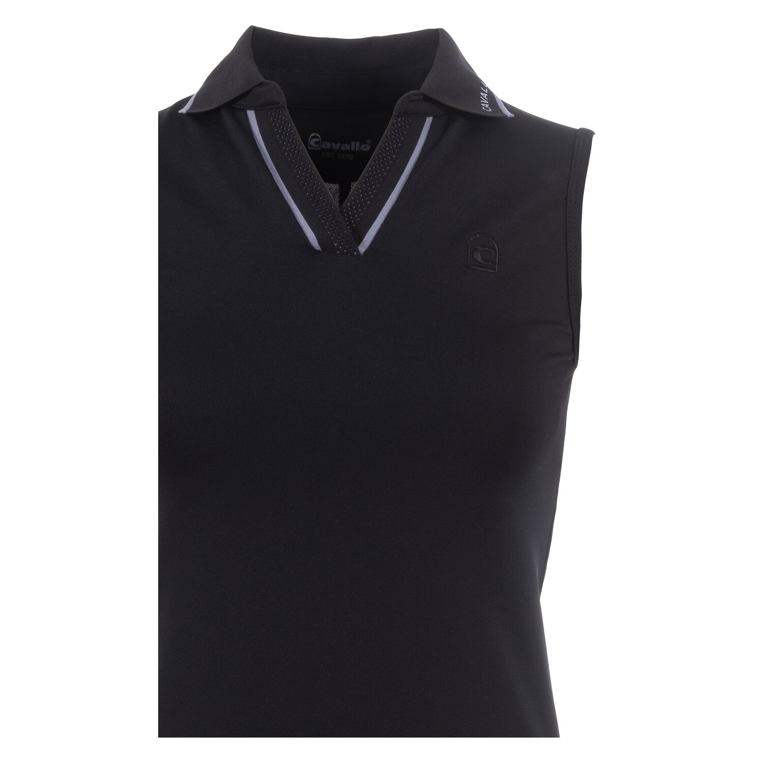 Cavallo Polotop CAVAL SLEEVELESS POLO - black
