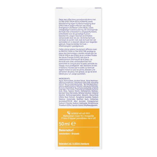 NIVEA SUN Gezichtszonnecrème Sensitive SPF 50 50 ML