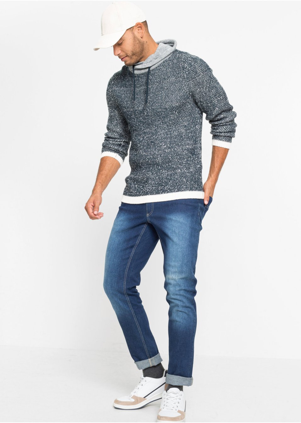 Pull à col châle