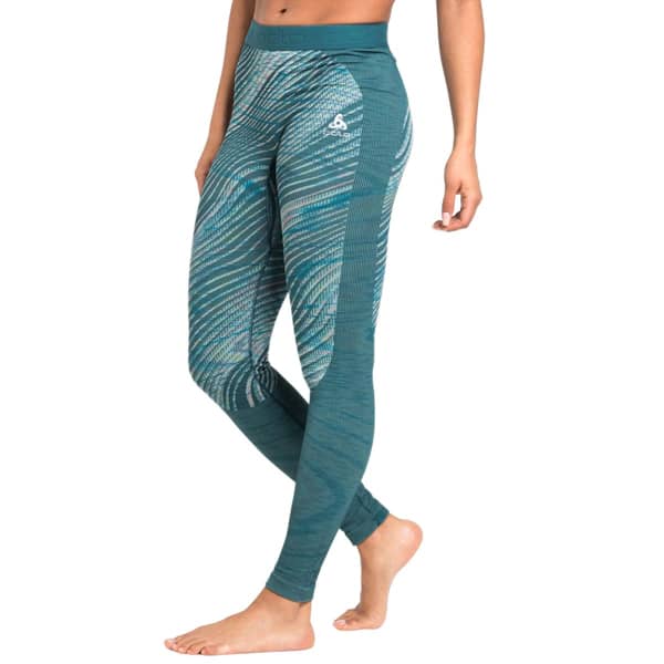 Collant thermique ODLO BLACKCOMB ECO BL BOTTOM LONG W BALSAM - SPACE DYE