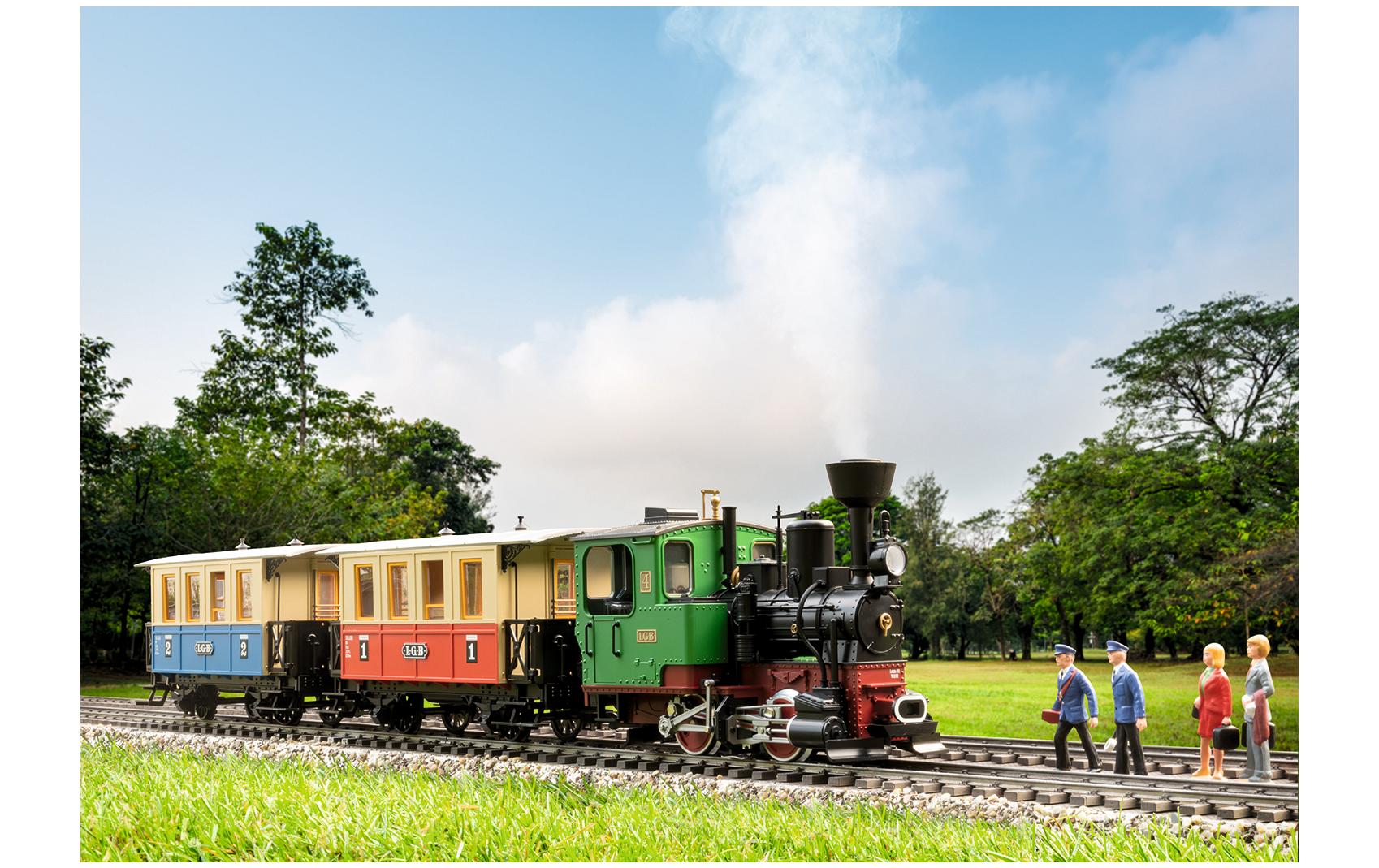 Startpackung Personenzug 230 V, Spur G<br>Gartenbahn Starter Set