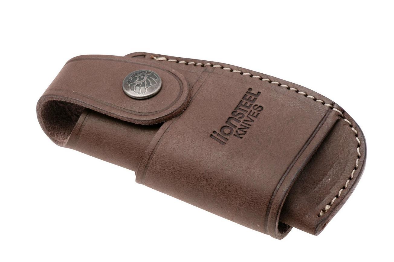 LionSteel Leather Sheath 900FDV4 BR horizontaal/verticaal multicarry, riemfoedraal, bruin leer