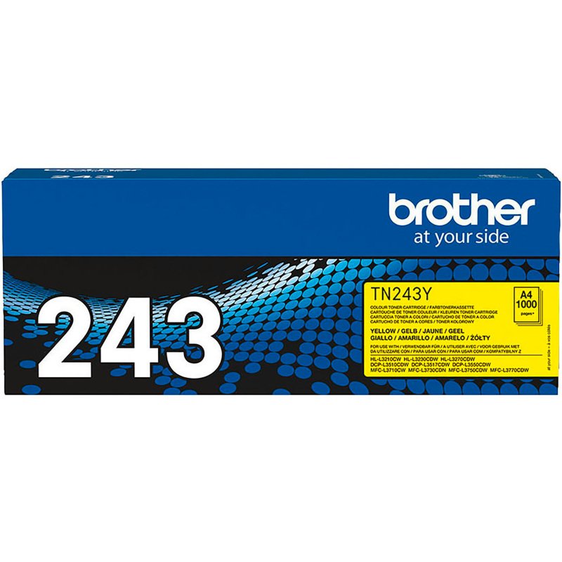 Toner Brother TN243 couleurs séparées pour imprimante laser