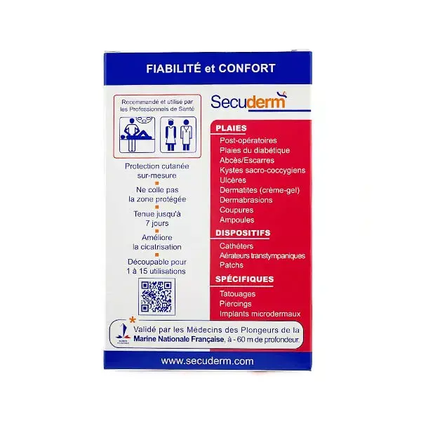 Secuderm Taille M pansement secondaire 100% étanche - 10*20cm
