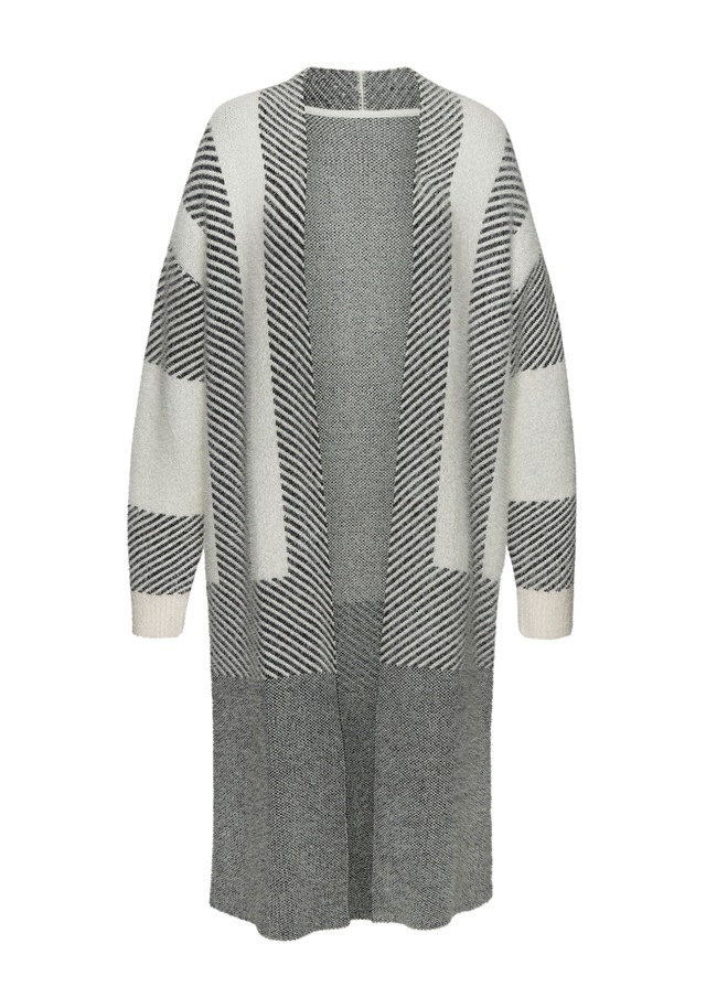 LASCANA Longstrickjacke , aus flauschigem Strick, Cardigan mit langen Ärmeln