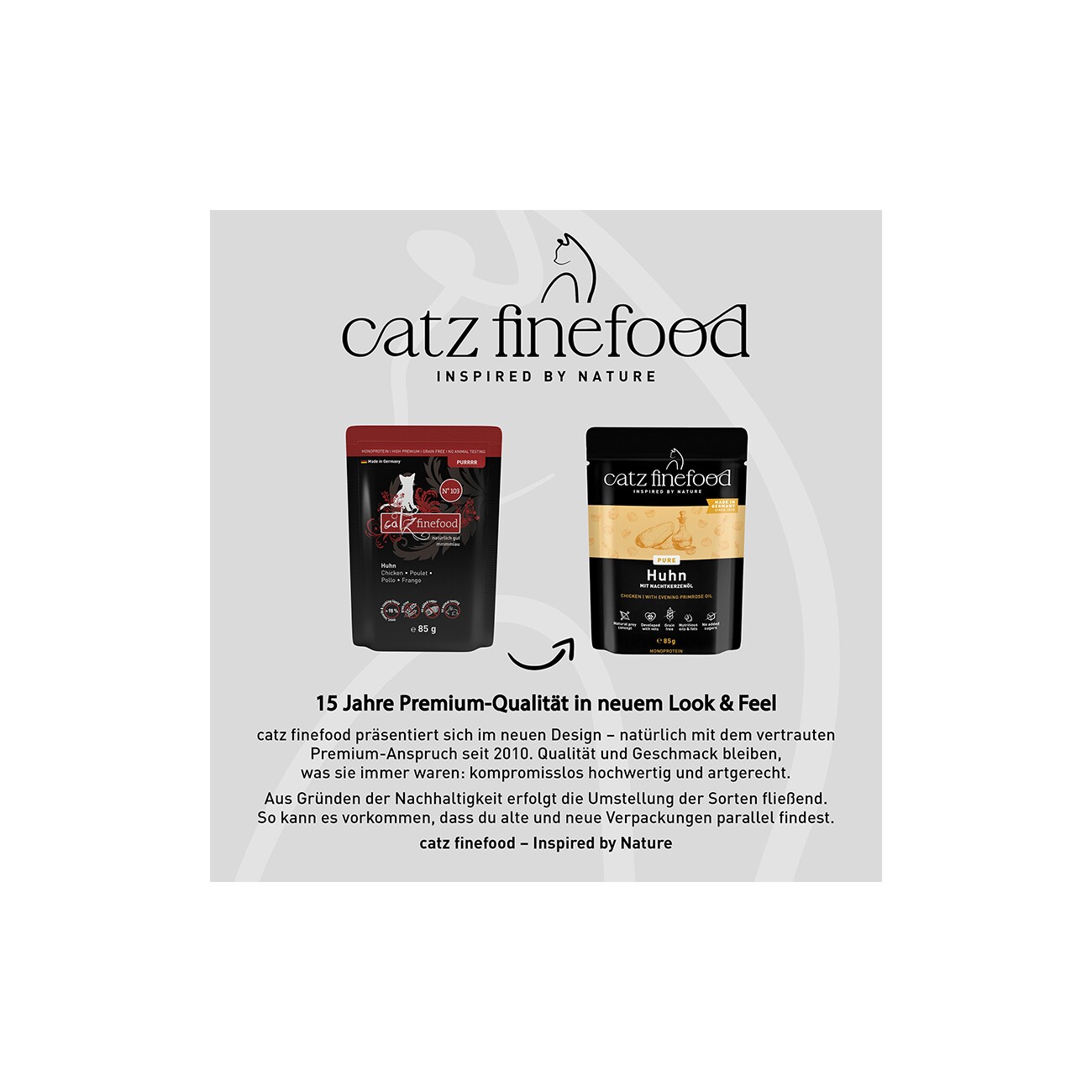 Catz finefood Nassfutter Katze Pure Adult Huhn 16x85 g