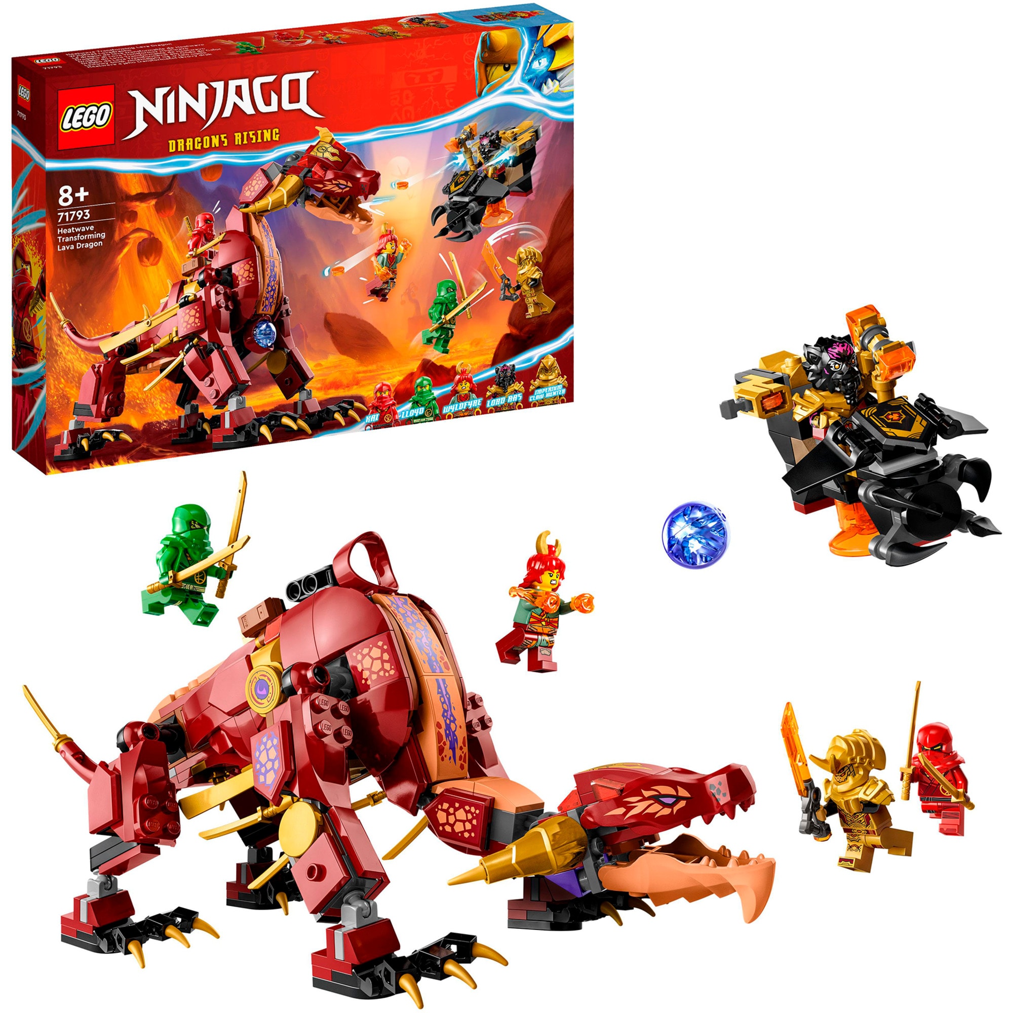 LEGO Konstruktionsspielzeug Ninjago Wyldfires Lavadrache
