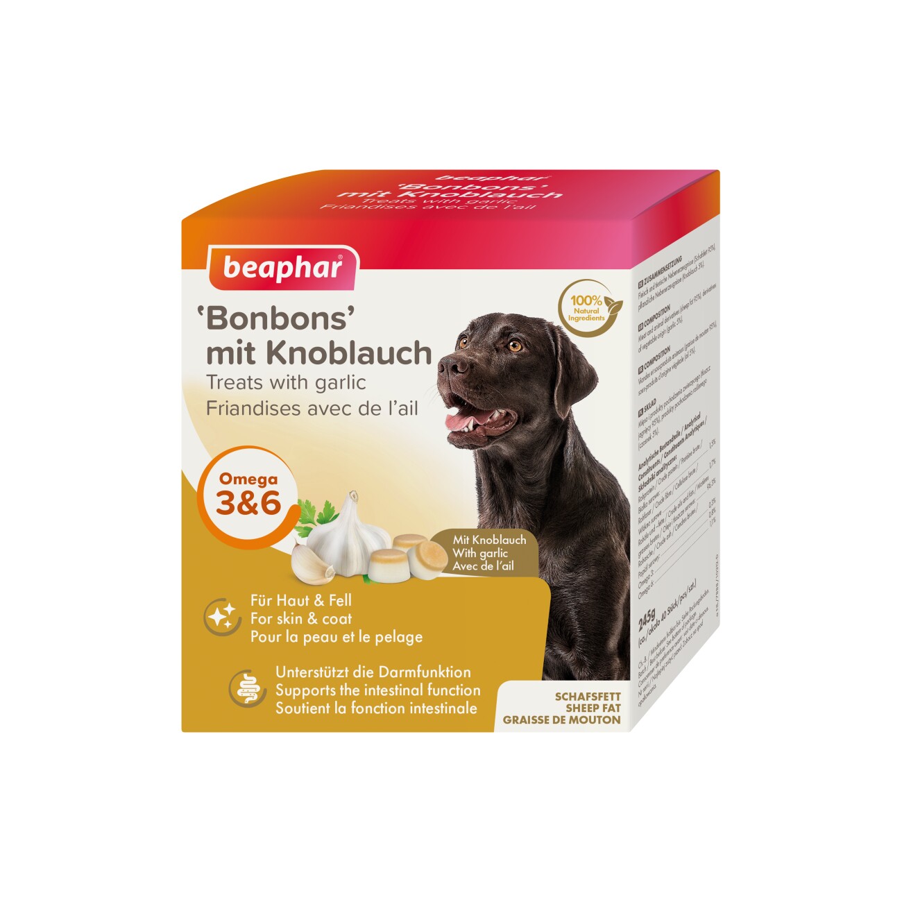 Beaphar Haut- und Fellkur Bonbons 245g mit Knoblauch