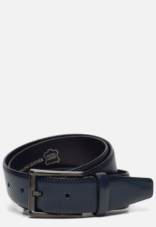 Ziengs Riem blauw Leer 960545