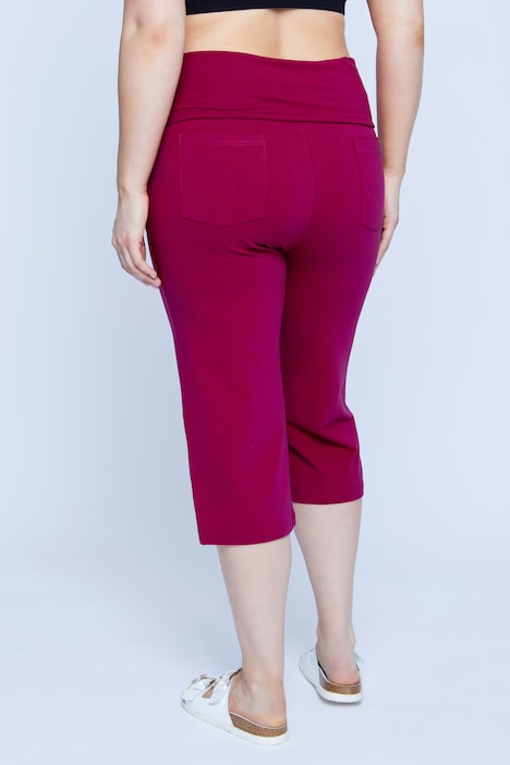 Bellieva-Caprihose, Umstandshose, Elastikbund, Biobaumwolle, GOTS