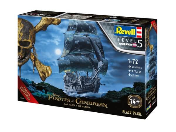 Revell 05699 Modellbausatz Black Pearl Fluch der Karibik 1:72, ab 14 Jahre