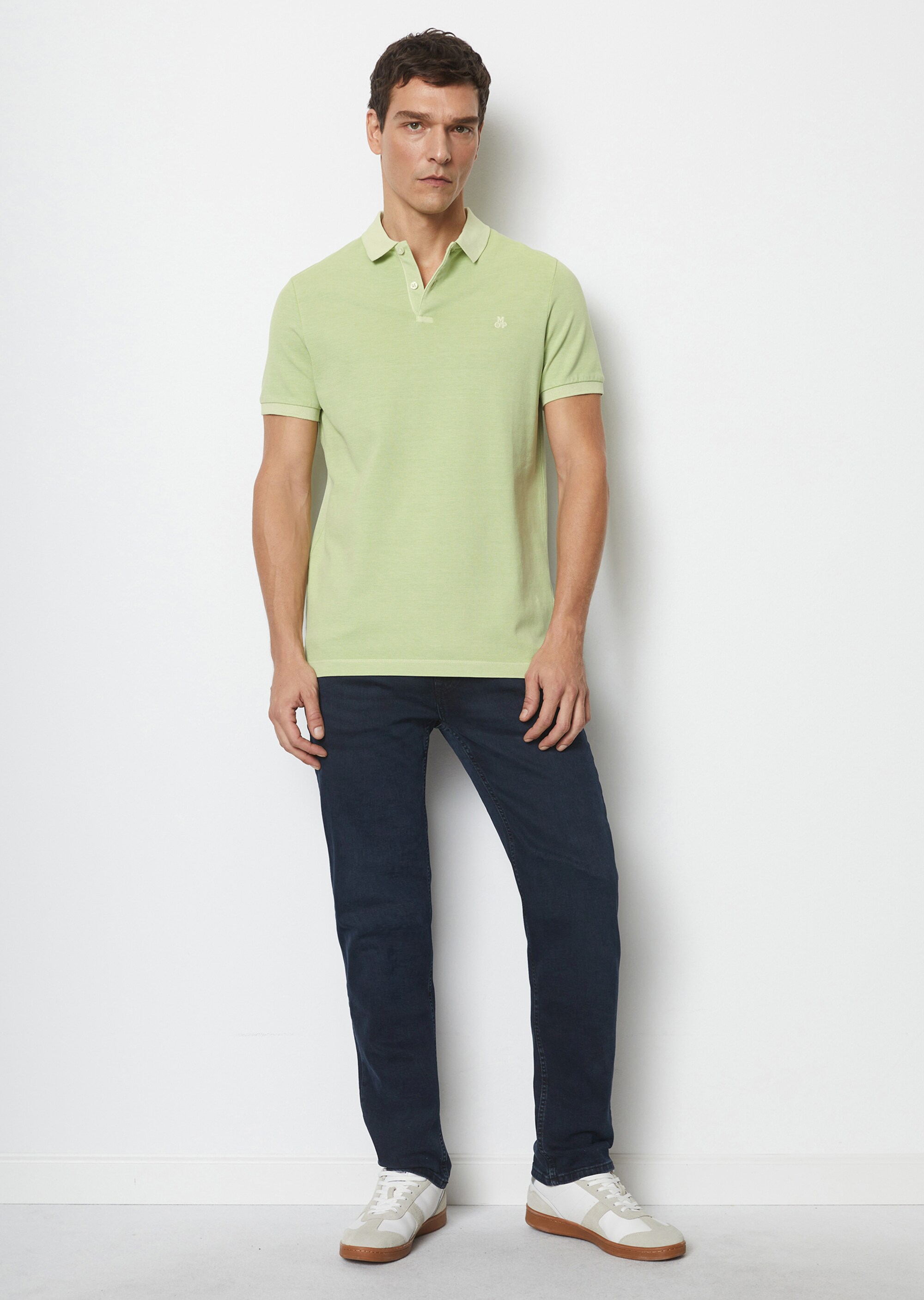 Poloshirt Piqué shaped aus Organic Cotton-Stretch
