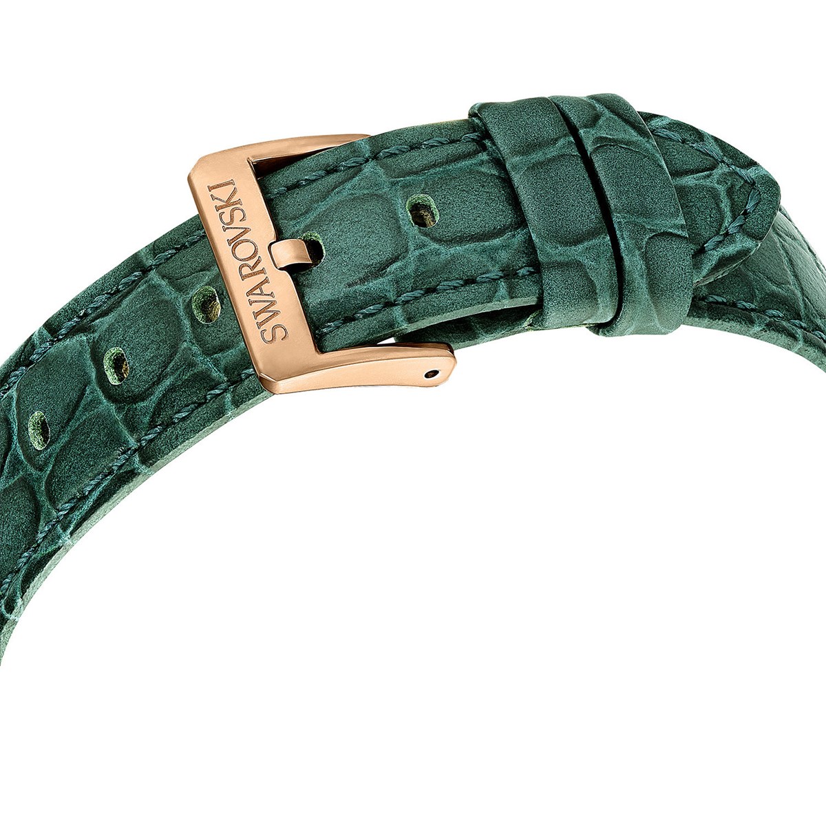 Montre femme Swarovski Octea Chrono cuir vert