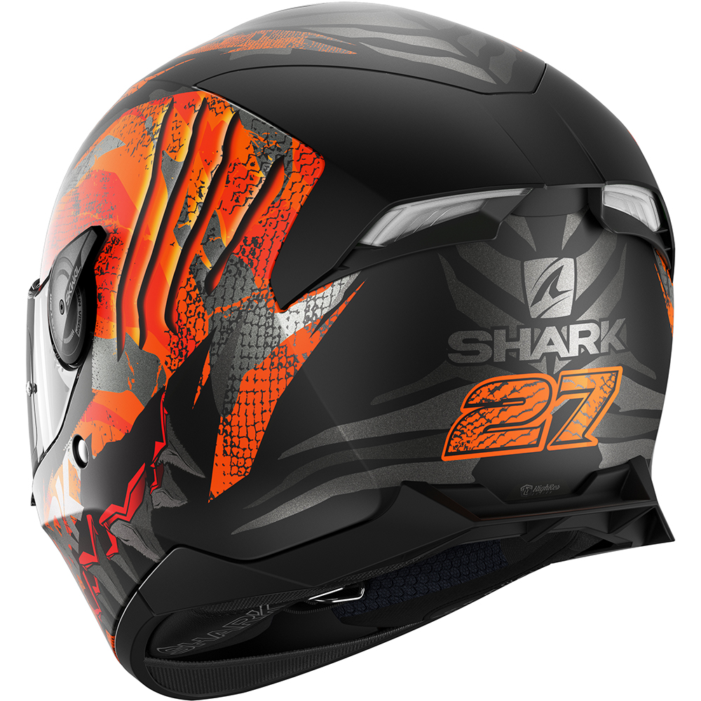 Shark - Casque Skwal 2 Iker Lecuona Noir / Orange / Gris