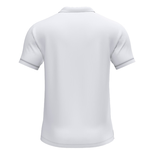 Camisa polo de manga curta Joma Championship VI branca e cinza