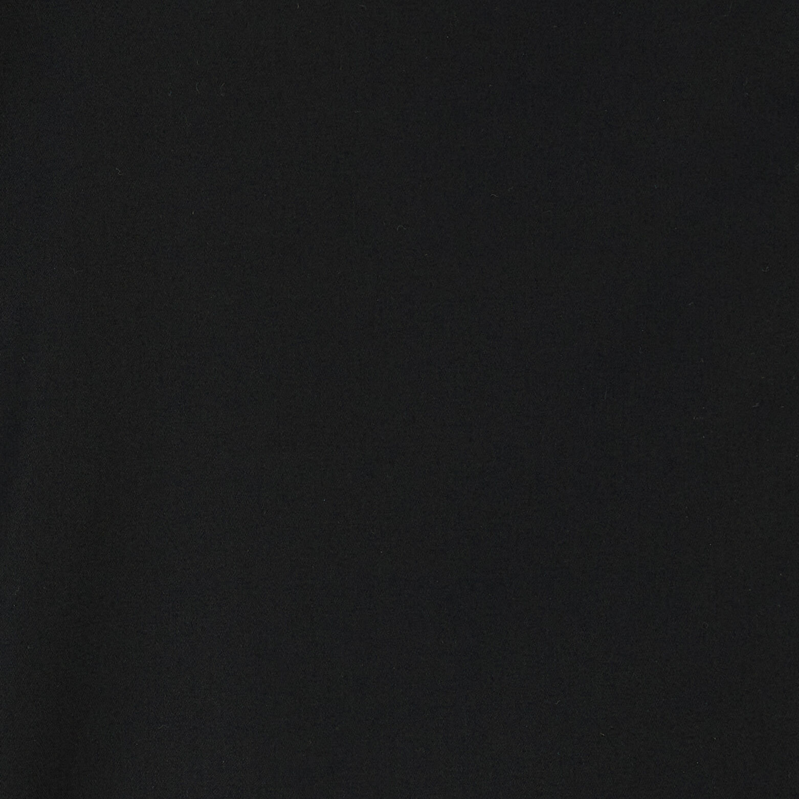 Chemise slim unie coton biologique satin Noir