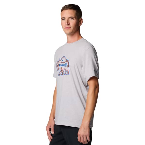 T-shirt randonnée COLUMBIA ROCKAWAY RIVER OUTDOOR SHORT SLEEVE SHIRT COLUMBIA GREY HEATHER/RANGE ROAMER